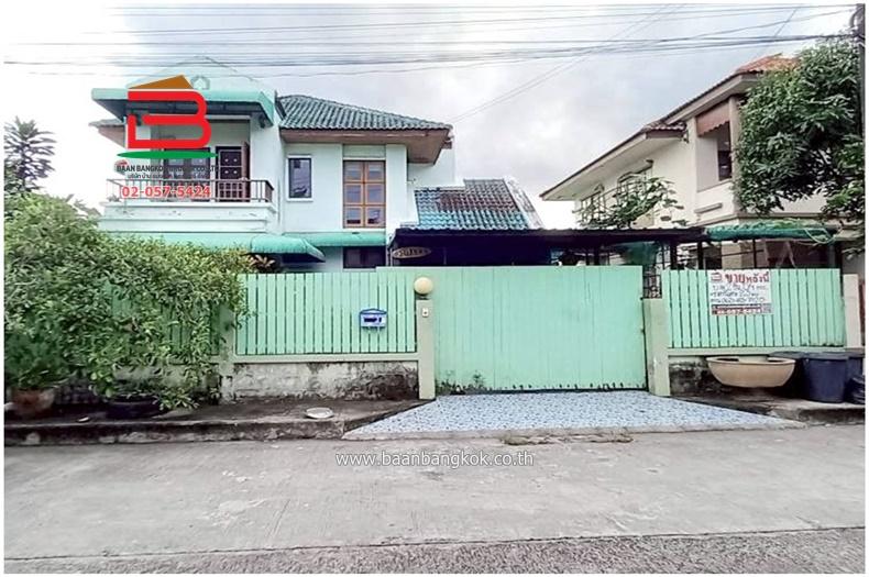 บ้านเดี่ยว หมู่บ้าน พนาสนธิ์การ์เด้นโฮม 2 เนื้อที่ 59 ตรว. ซอยเลียบวารี 79 ถนนสุวินทวงศ์-หนองจอก แขวงโคกแฝด เขตหนองจอก กรุงเทพมหานคร