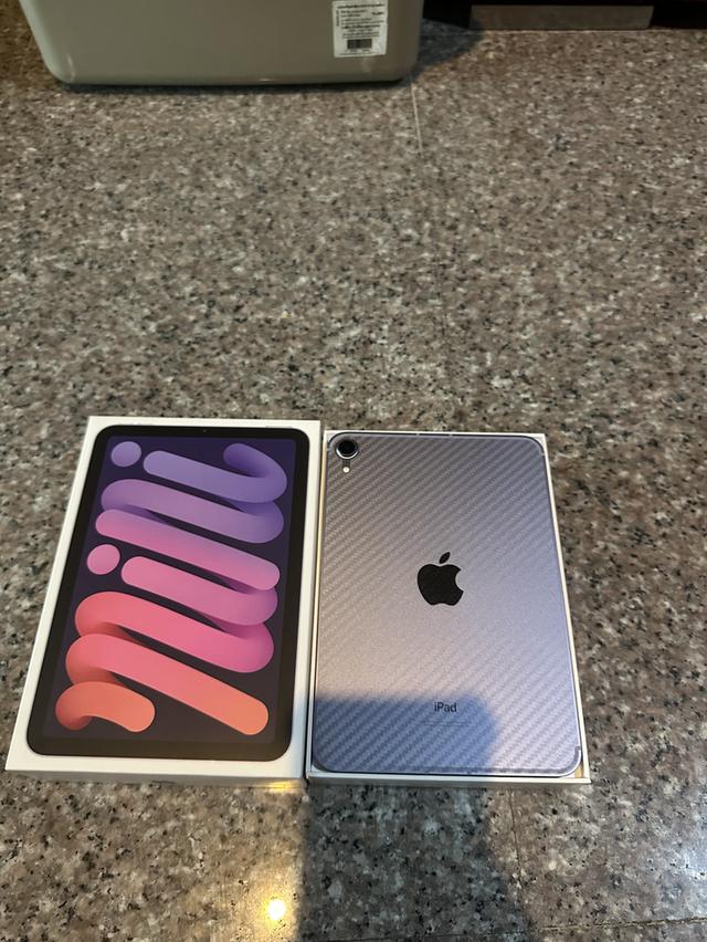 ขายiPadMini6สีใหม่Purple64กิ๊กWifi Celluer ใส่ซิมได้ยกกล่องอีมี่ตรงสภาพสวยๆใช้งานดีทุกๆฟังชั่นถูกๆ 2