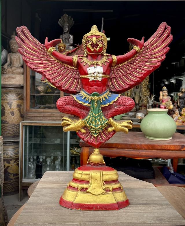 พญาครุฑ หน้าเทพบุตร ครุฑตั้งโต๊ะบูชา ขนาด50ซม