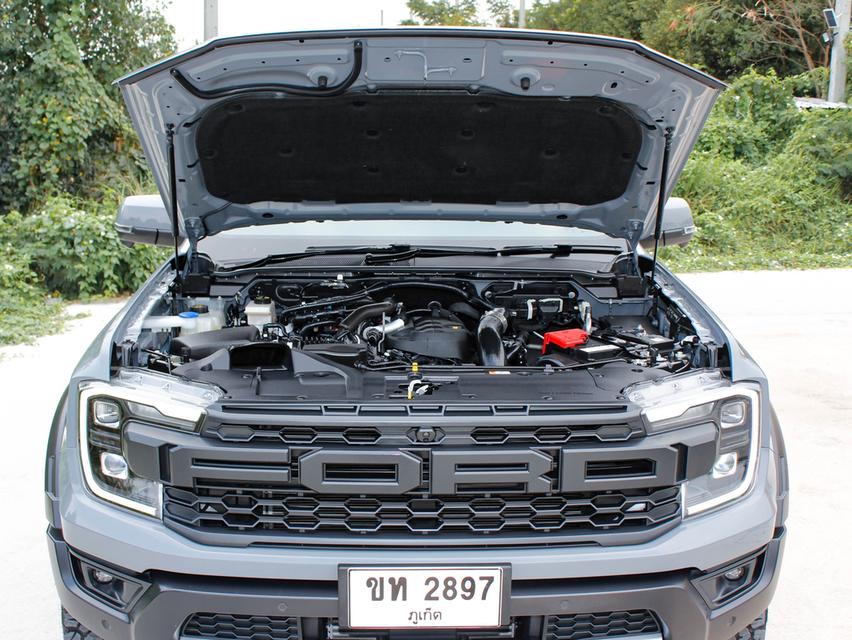 Ford Ranger Double Cab 2.0L Bi-Turbo Raptor 4WD ปี 2023 โฉม DOUBLE CAB เกียร์ AUTO ดีเซล สีเทา รถบ้านพร้อมใช้งาน ไมล์เพียง 21,753 km. 9