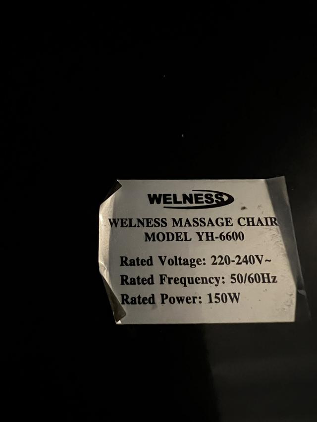 WELNESS MASSAGE CHAIRรุ่น YH-6600 3