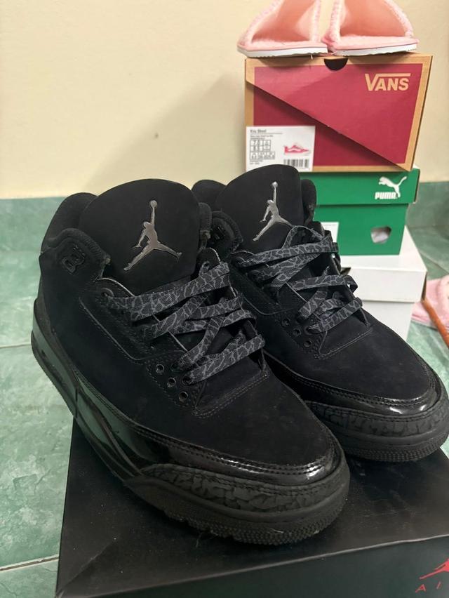 Jordan3 Retro Black Cat (2025)Size 8.5 US/ EUR 42ทอ