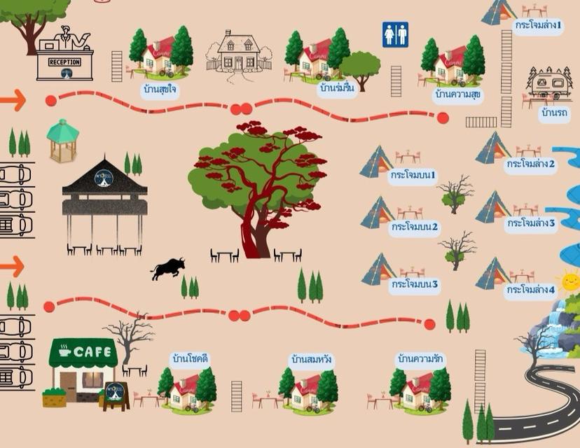 ขายรีสอร์ท ที่ วังน้ำเขียว  14ไร่  บนถนน 3060 เส้นไปปากช่อง ระเริง 27 ล้าน บาท 15