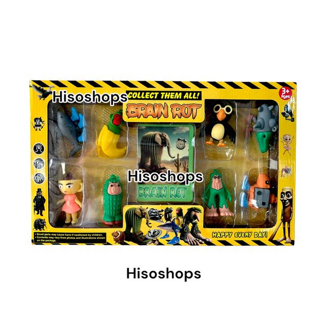 Tung Tung Tung Sahur โมเดลทุงทุง พร้อมผองเพื่อน 8 ตัว + การ์ด 8 ใบ COLLECT THEM ALL BRAIN ROT การ์ตูนฮิต พร้อมให้น้องๆได้สะสมกันค่ะ