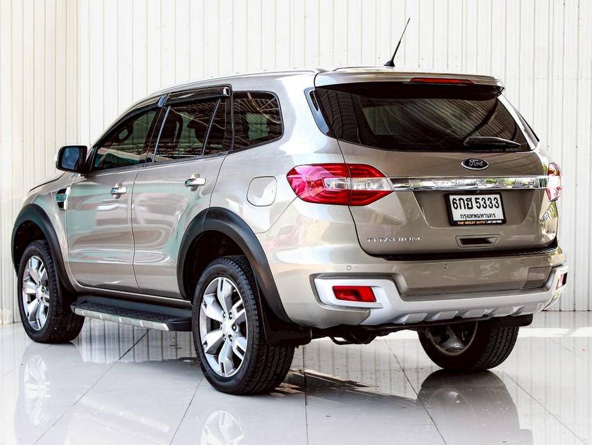 FORD EVEREST 3.2 TITANIUM PLUS 4WD ปี 2018 โฉม ปี 15-22  เกียร์ AUTO ดีเซล สีน้ำตาล รถบ้านพร้อมใช้งาน ไมล์เพียง 217,643 km. 8