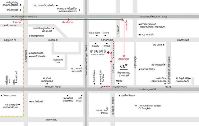 P575 ให้เช่าบ้านเดี่ยว 2 ชั้น โครงการหรู เศรษฐสิริ บางนา-สุวรรณภูมิ บ้านสไตล์ Modern Classic ถ.กิ่งแก้ว ต.ราชาเทวะ อ.บางพลี จ.สมุทรปราการ 5
