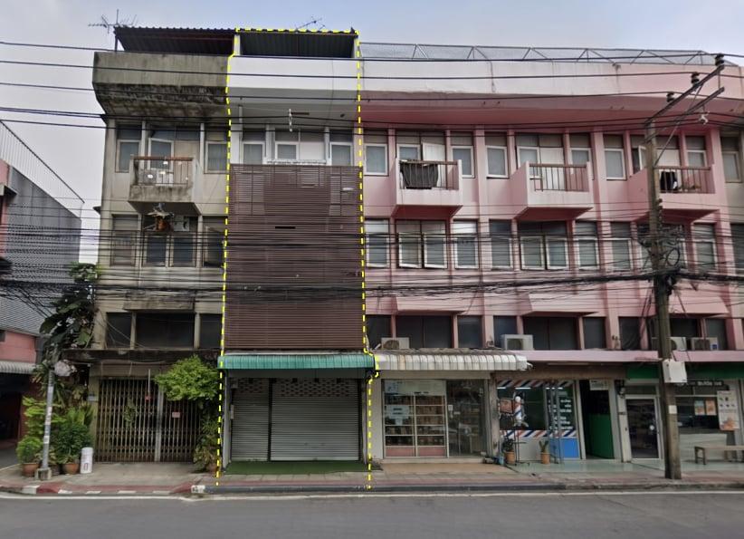 ตึกแถว ขายอาคารพาณิชย์ 4 ชั้น 16 ตร.ว. ถ.ประชาราษฎร์บำเพ็ญ ตรงข้าม รร.จันทร์หุ่นบำเพ็ญ 1