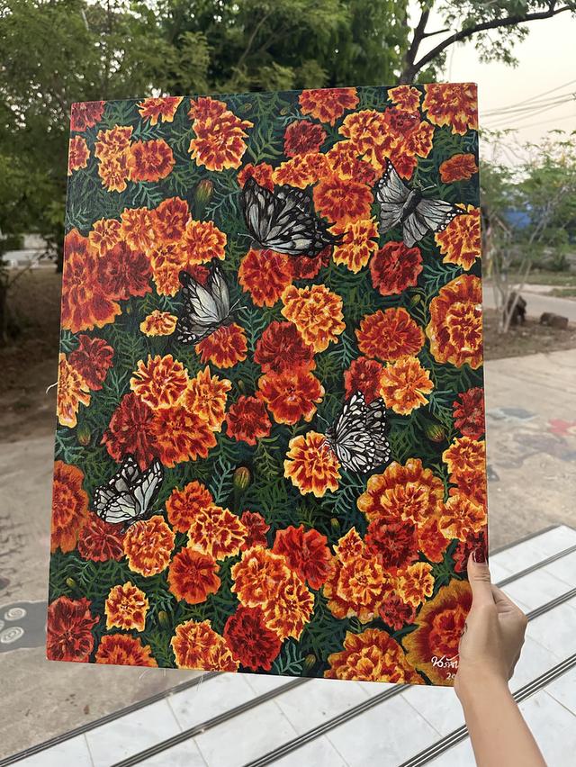 ผลงานสร้างสรรค์ศิลปะ บนเฟรมผ้าใบ รูปที่ 4