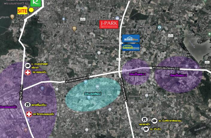 ขายที่ดินบริเวณ ศรีราชา 1