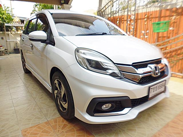 2015 HONDA MOBILIO 1.5RS ออโต้ รุ่นTOPเบาะ 3 ตอน สวยจัด ชุดแต่งรอบคัน ซื้อสดไม่มีVAT ทะเบียนพร้อมโอน เครดิตดีฟรีดาวน์ รูปที่ 3