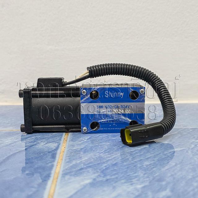 โซลินอยด์วาล์วไฟฟ้า สำหรับรถโฟล์คลิฟท์ SWM-G02-C4-DV24