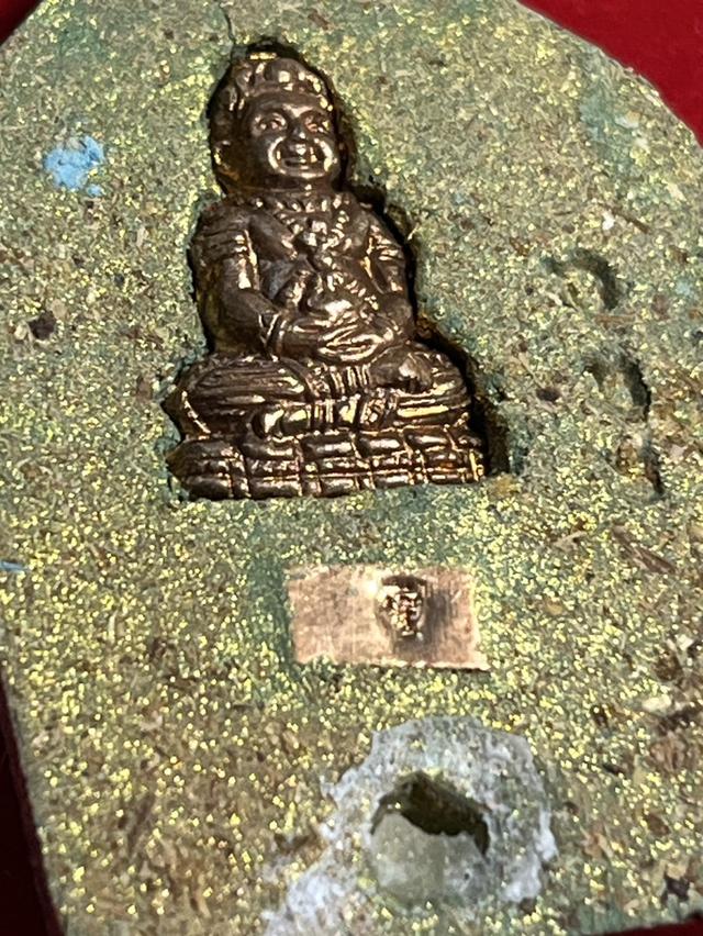 193. พระขุนแผนพลายชุมพล พิมพ์ใหญ่ กุมารทองแดง วัดแค จ.สุพรรณบุรี เนื้อเขียวมณีลาภ ตะกรุดทองแดง ติดจีวรหลวงพ่อคูณ 6