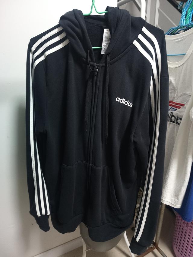 เสื้อแจ๊คเก็ต adidas แบบมีฮู้ด