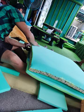 #ฟองน้ำอัดเบาะนั่งยุบ0813735190PATTAYA ทุกอาการยุบ BKK เราตัดชิ้นใหม่ได้ทุกขนาด ฟองน้ำบุผนัง รูปที่ 9