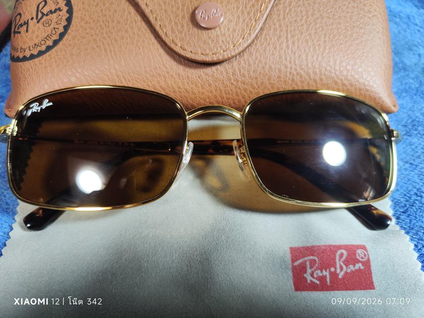 RayBan RB3746(รหัสสี001/33กรอบสีทอง/เลนส์สีน้ำตาล ไซส์59-20 145) RB3746 เป็นแว่นทรงสีเหลี่ยมผืนผ้า(Rectangular)