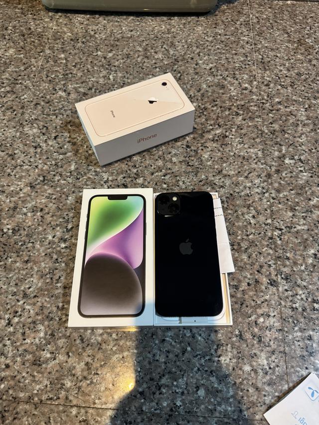 ขายไอโฟน14PlusสีSpace Gray128กิ๊กสูนTrueยกกล่องอุปกรยังไม่แกะมีใบเสร็จครบๆใช้งานดีทุกๆฟังชั่นถูกๆ