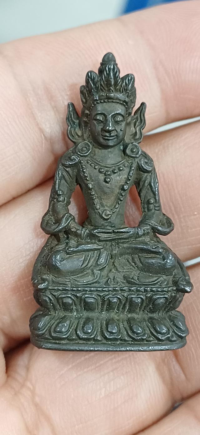 พระกริ่งอวโลกิเตศวร หลวงพ่อเกษม เขมโก เนื้อนวะโลหะ ปี2518 รูปที่ 3