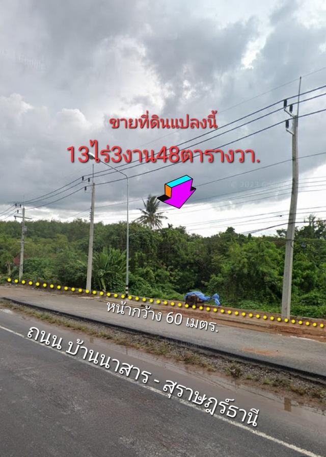 ขายที่ดินติดถนน อำเภอบ้านนาสาร สุราษฯ 9