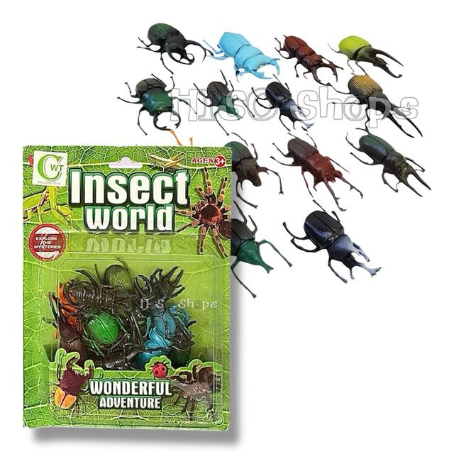 Insect World 14 pcs.🎁ชุดของเล่นด้วงและแมลงจำลอง 14 ตัว ช่วยให้เด็กๆ สนุกกับการสำรวจธรรมชาติ เรียนรู้ผ่านการเล่นอย่างมีคุณภาพ