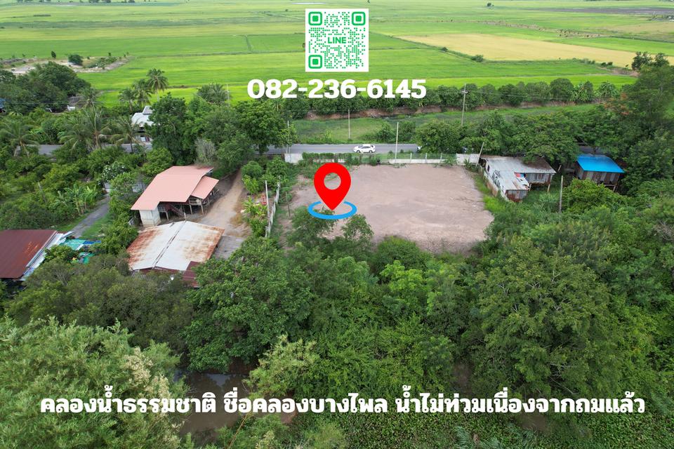 ขายที่ดิน 1 ไร่ ถมแล้ว ล้อมรั้วสีเขียว ติดถนนหลวง มีโฉนด อ.เมืองนครนายก 6