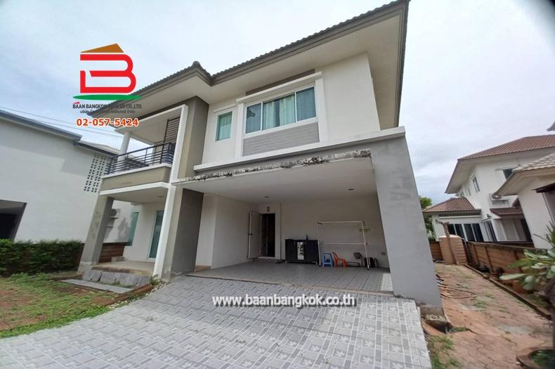 บ้านเดี่ยว หมู่บ้านเดอะแกรนด์ วงแหวน-ประชาอุทิศ เนื้อที่ 62.9 ตรว. ถนนสุขสวัสดิ์ เขตทุ่งครุ 3
