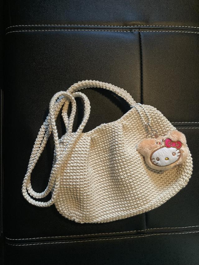 กระเป๋าถักเชือกฟอกนิ่ม