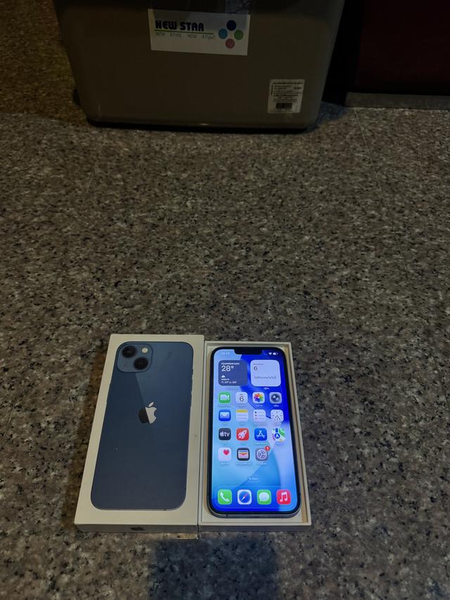 ขายไอโฟน13สีใหม่Blue128กิ๊กสูนTrueมีกล่องเครื่องเดิมๆหายากมากๆสภาพนี้