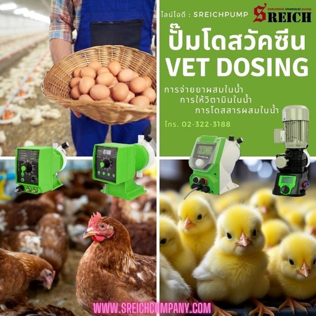 การปรับสภาพน้ำในฟาร์ม จ่ายสารละลาย เติมคลอรีน เติมวิตามิน ด้วยปั๊มยุโรปการปรับสภาพน้ำในฟาร์ม จ่ายสารละลาย เติมคลอรีน เติมวิตามิน ด้วยปั๊มยุโรป