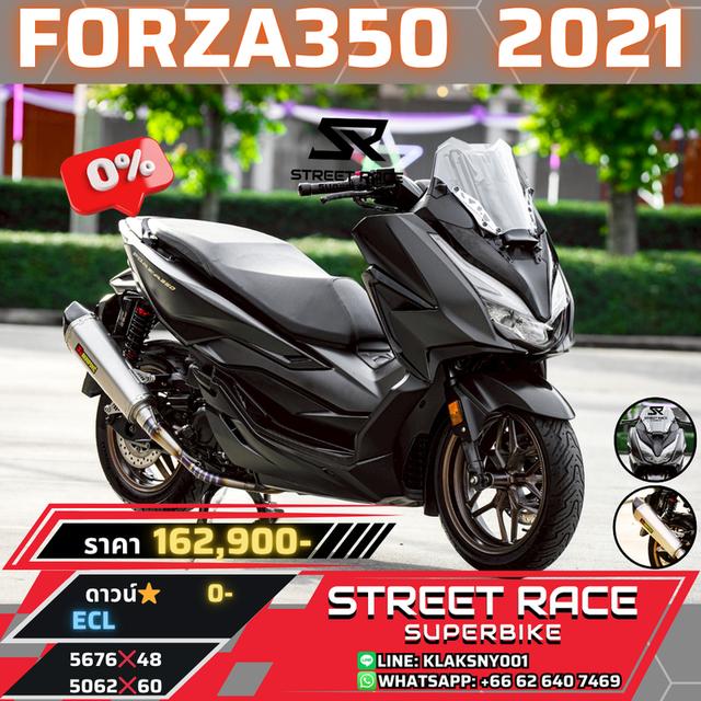 Forza350 ปี 2021 สีดำเข้ม ดุดัน แต่งครบพร้อมขี่! 1