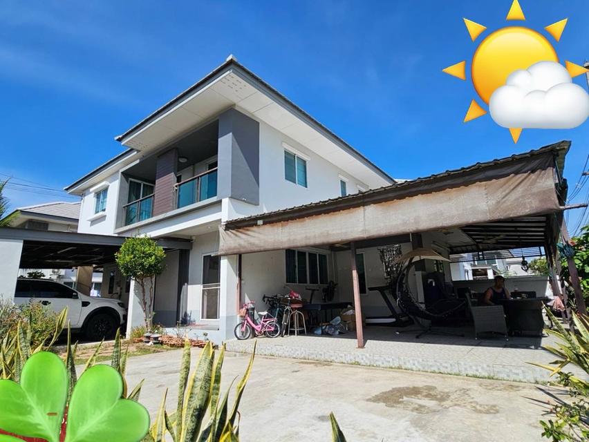 ขายบ้านเดี่ยว 2 ชั้น 4 ห้องนอน 3 ห้องน้ำ หมู่บ้านสยามเนเชอรัลโฮม พระราม2  บ้านหันหน้าทิศใต้ ขนาด 89.2ตรว 2