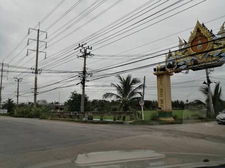 รูป ขาย ที่ดิน ติดถนน บางกรวย ไทรน้อย นนทบุรี 9 ไร่ 1 งาน 83 ตรว หน้ากว้าง 60 เมตร ติด อบต.คลองขวาง 1