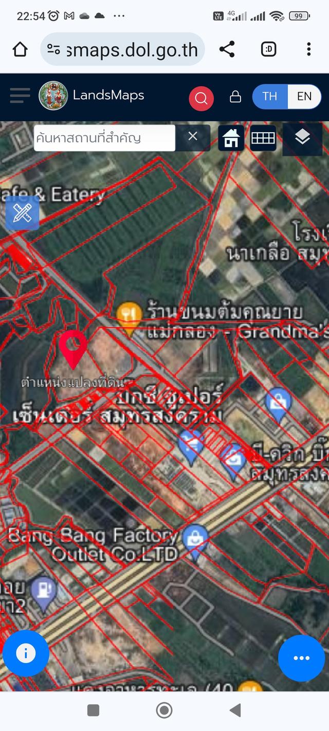 ที่ดินใจกลางเมืองแม่กลอง ติดถนนบายพาส หลังห้างบิ๊กซี เจ้าของขายเอง รา รูปที่ 6