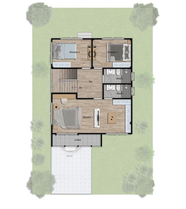 WC01-1 โครงการบ้านพชรพล 2 ชั้น ลำปาง 2