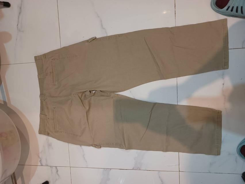 กางเกง Cargo Wrangler สีกากี ผ้าใส่สบาย เอว 40" รูปที่ 6