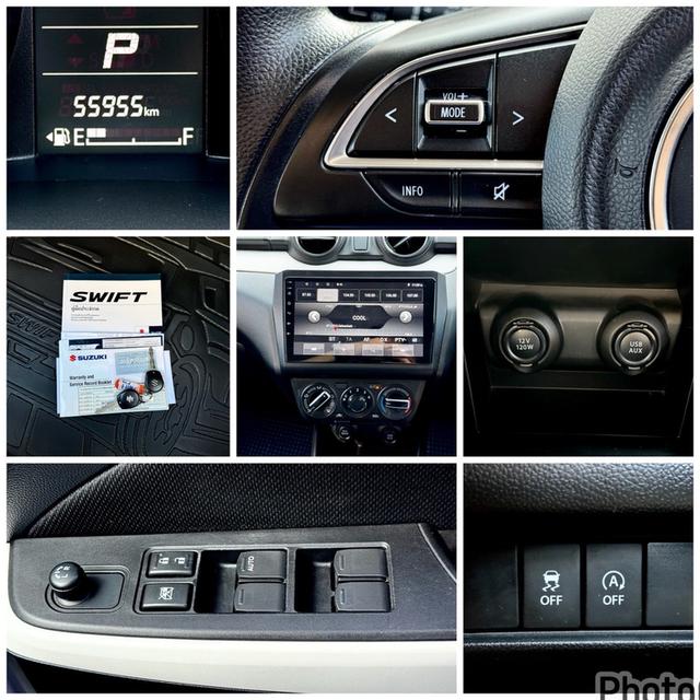 Suzuki swift 1.2 GL ปี 18 จด 19รถบ้าน มือเดียว ไมล์ 56,xxx โลแท้ๆสีเดิมทั้งคัน น็อตไม่เคยขยับสักตัว 12