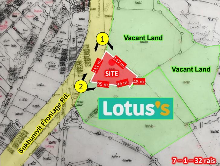(เจ้าของขายเอง) ขายที่ดิน 7 ไร่ ใกล้นิคมอมตะนคร ติดถนนสุขุมวิท รับนายหน้าช่วยขาย 1