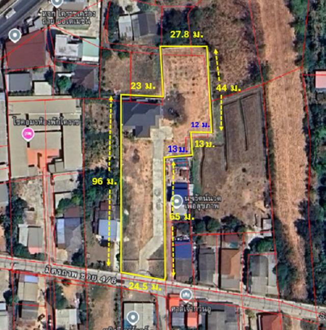 ขาย บ้านเดี่ยว 2 ชั้น ย่านอยู่อาศัยและธุรกิจการค้า ถนนสุระ 2 ซ.มิตรภาพ 4-8 พื้นที่อาคาร 386 ตรม 2 ไร่ 1 งาน 36 ตรว ฟรีโอ
