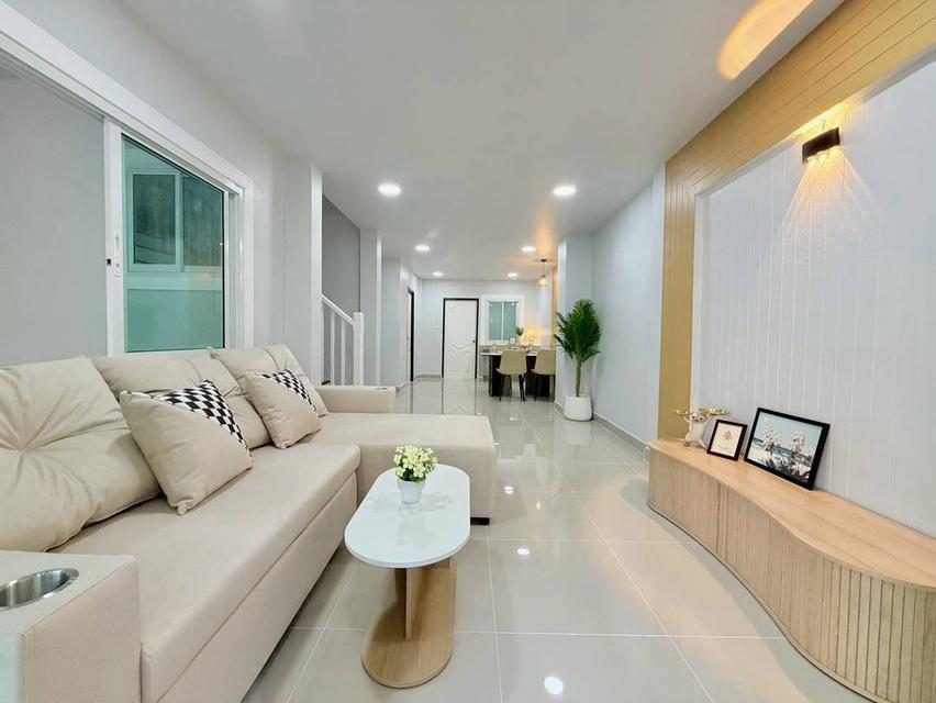 หมู่บ้านนันทิชา3/8 บางบัวทอง  บ้านกล้วย-ไทรน้อย ‭ทาวน์เฮาส์ 2 ชั้น ตกแต่งใหม่พร้อมอยู่ โครงการสงบ น่าอยู่ หมู่บ้านติดถนนบ้านกล้วย-ไทรน้อย 6