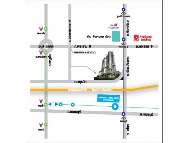 ด่วน ขายถูก condo The mark รัชดา airport link ชั้น21 35ตรม.ห้องใหม่ แอร์ใหม่ สภาพใหม่ 10