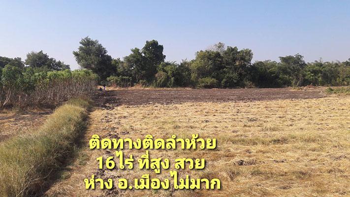 ที่ดินเขตเมืองนครสวรรค์ ด้านหน้าติดทางราดยางด้านหลังติดลำห้วย 16ไร่ ราคาถูก 3
