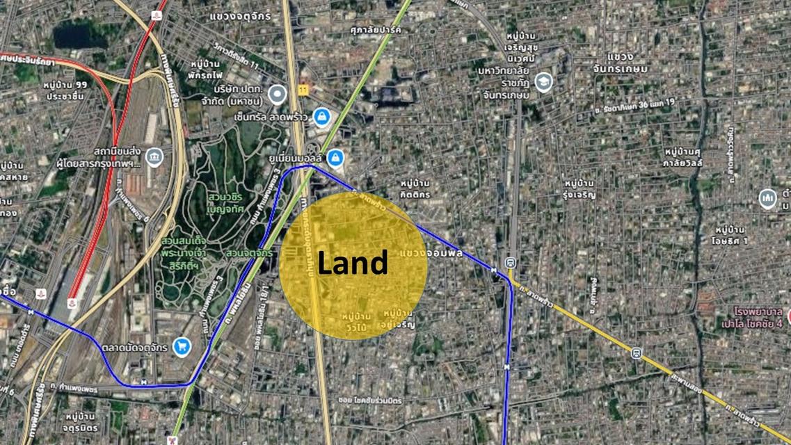 ขายที่ดินทำเลทอง ห้าแยกลาดพร้าว ใกล้สำนักงานใหญ่การบินไทย 4