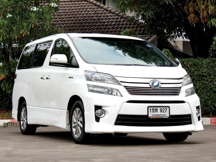 Toyota VELLFIRE 2.4 Hybrid E-Four ปี 2012 โฉม ปี 08-14 สีขาว AUTO เบนซิน + ไฟฟ้า ไมล์เพียง 146,951 km.  3