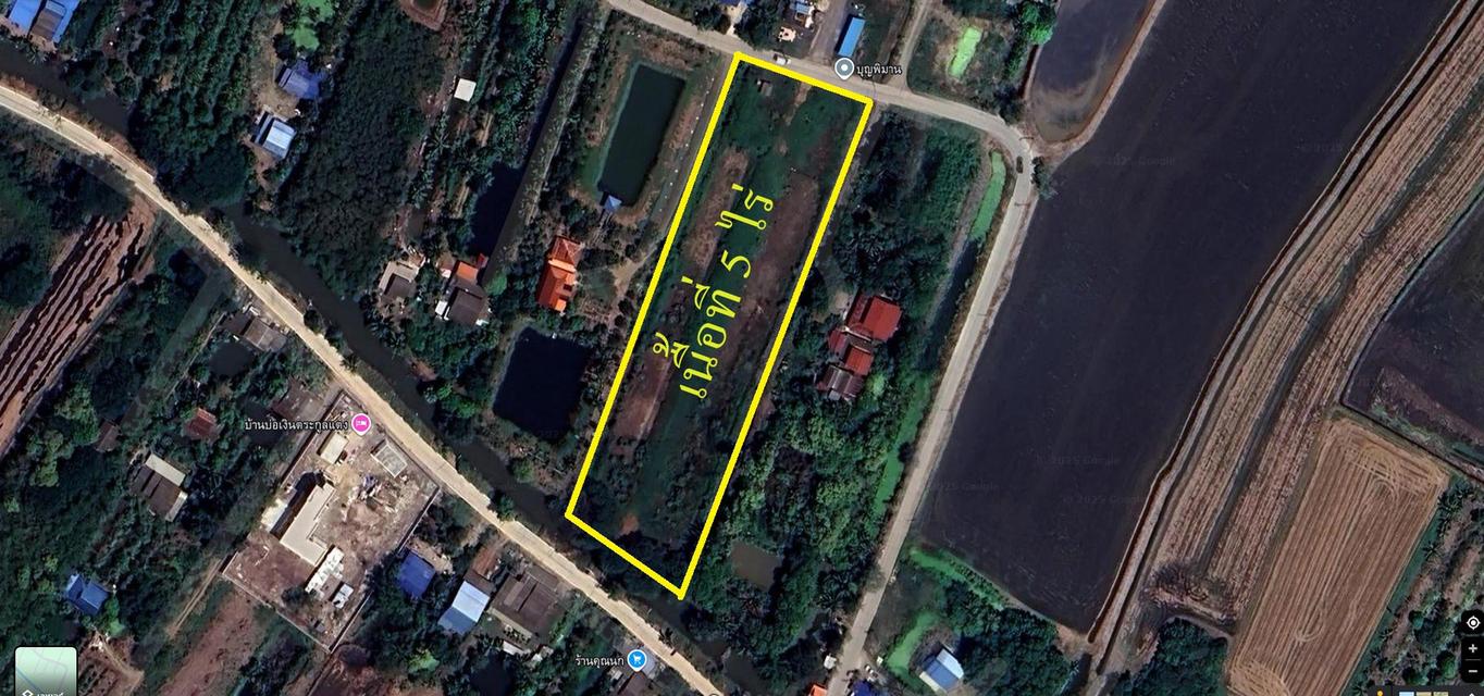 ที่ดินริมคลองให้เช่า5ไร่ บ่อเงิน20 ลาดหลุมแก้ว ปทุมธานี 2