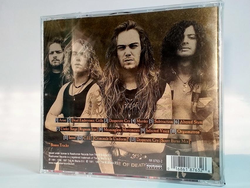 Sepultura ชุด Arise ซีดีเพลง Cd Audio 2