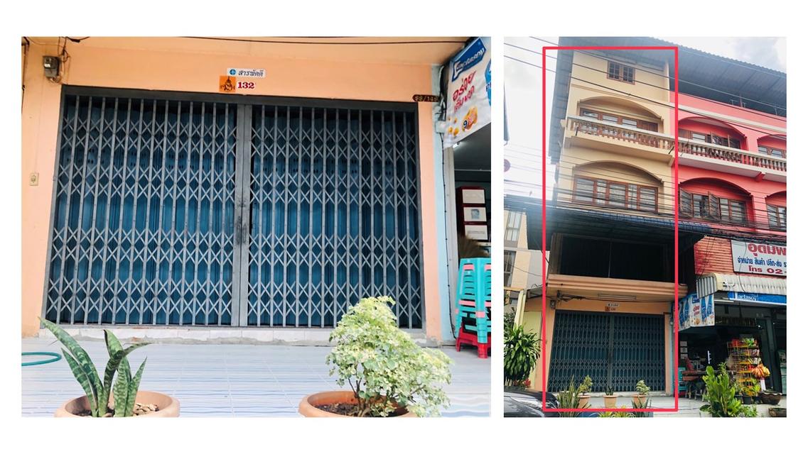 ให้เช่าอาคารพาณิชย์ที่สามารถทำการค้าหรืออยู่อาศัยได้ด้วยทำเลดีใกล้มอเตอร์เวย์ และรถไฟสายสีส้ม 4