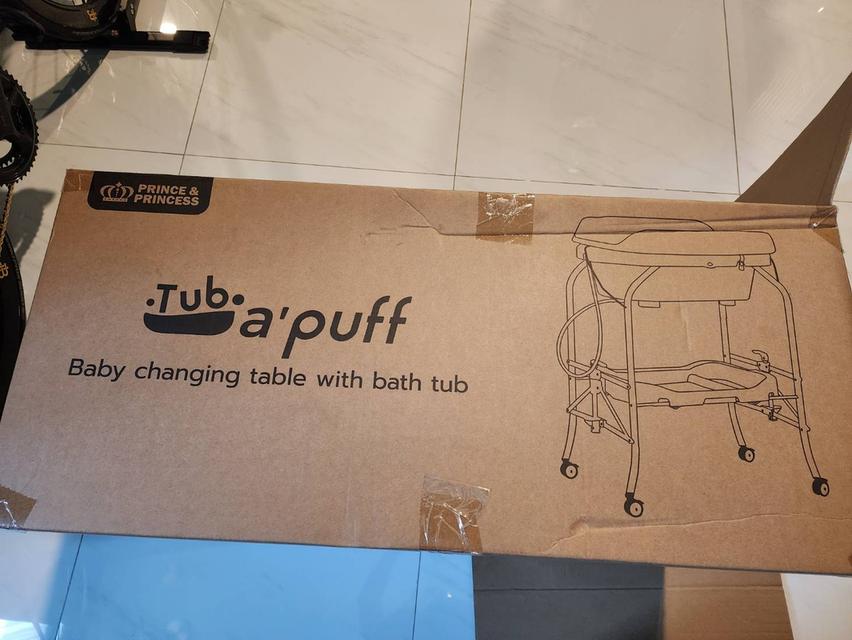 โต๊ะอาบน้ำเปลี่ยนผ้าอ้อมพับได้PRINCE&PRINCESS+รองอาบน้ำวัดอุณหภูมิได้ รูปที่ 2
