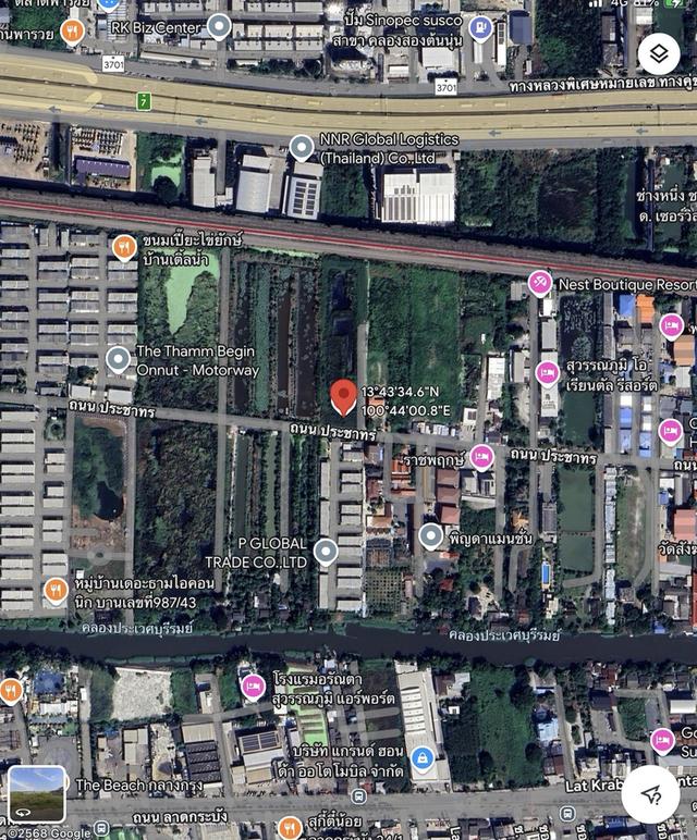 ให้เช่า ที่ดิน เนื้อที่ 5 ไร่ ถนนประชาทร ลาดกระบัง 6