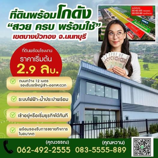 โรงงานโกดังพร้อมที่ดิน ทำเลดี ย่านปทุมธานี 1