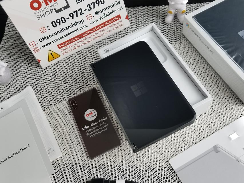 ขาย/แลก Microsoft Surface Duo2 Obsidiari 8/256 ใหม่ล่าสุด จอ OLED Snap888 5G สวยมาก เพียง 55,900 บาท  2