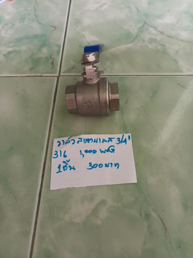 วาล์วสแตนเลส316 3/4" 1,000wog